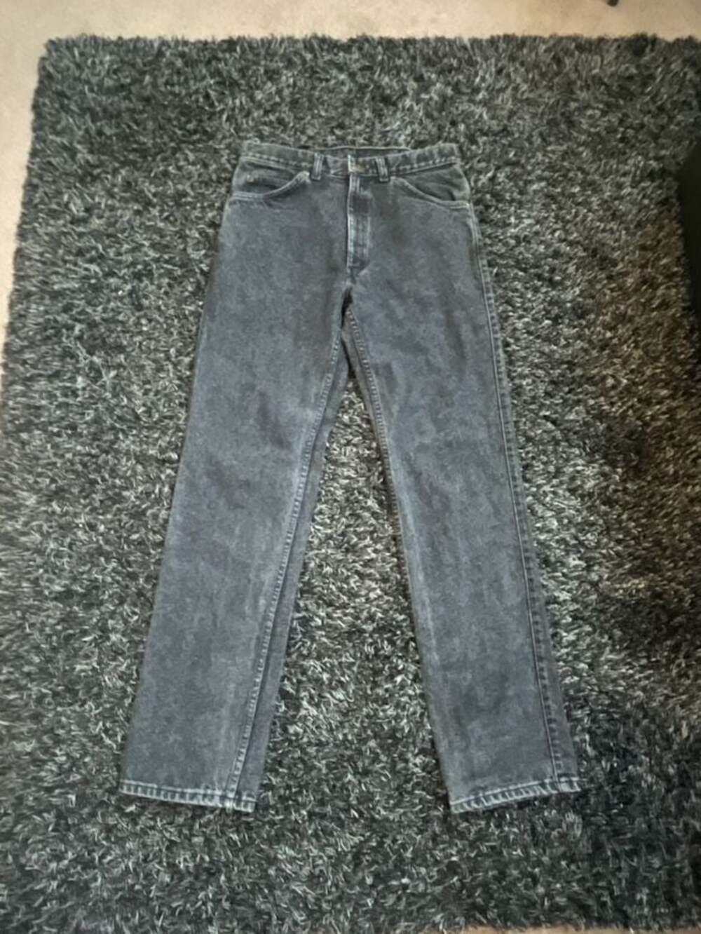 Denver Hayes Vintage Grey Acid Wash Denim Jeans
